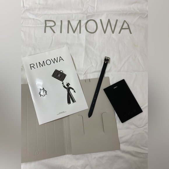 Rimowa • black luggage tag + stickers + large essential check-in cover bag - Picture 2 of 5